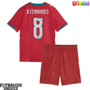 Portugalsko Bruno Fernandes #8 Dětské Domácí dres komplet MS 2026 Krátký Rukáv (+ trenýrky)